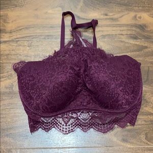 PINK VIctoria’s Secret Push Up Lace Bra M (D-DD)